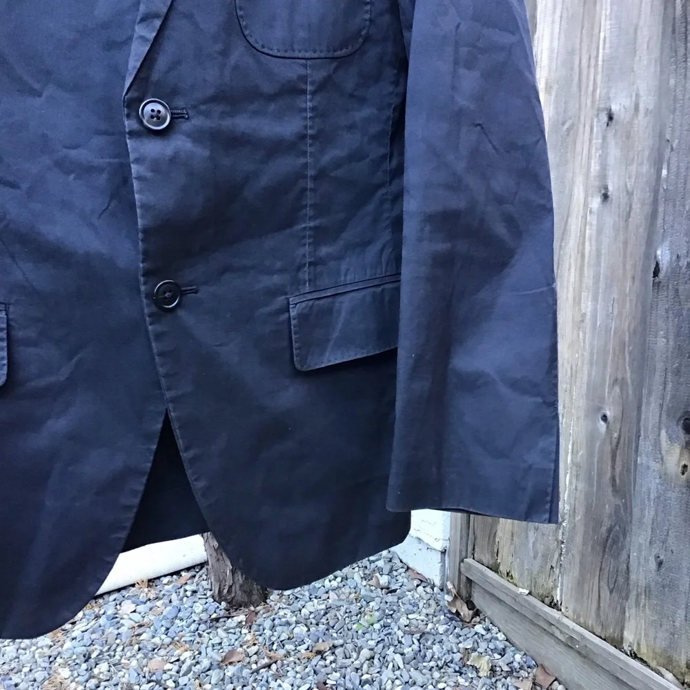 Uniqlo +J Jil Sander Blazer Mens Medium Black Lightweight Tailored Jacket - Picture 3 of 7